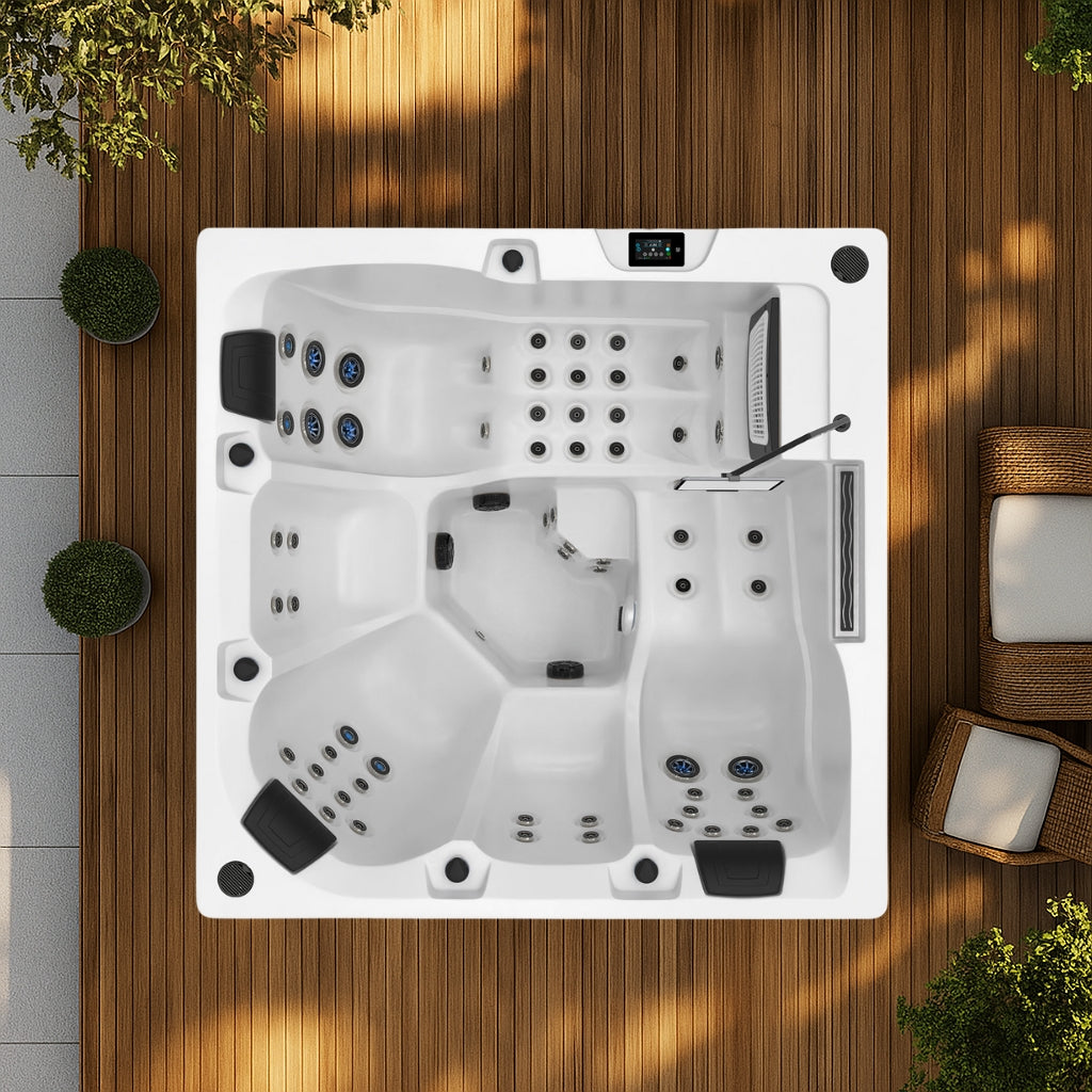 Wellis Atlantis 200 x 200 x 90 cm Outdoor Whirlpool Wibe Serie
