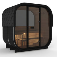 Hekla Cube Nero 210 Outdoor Sauna