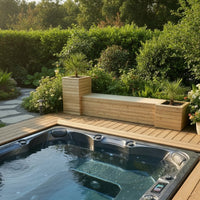 Sitzbank am Whirlpool Spa-Frame Design