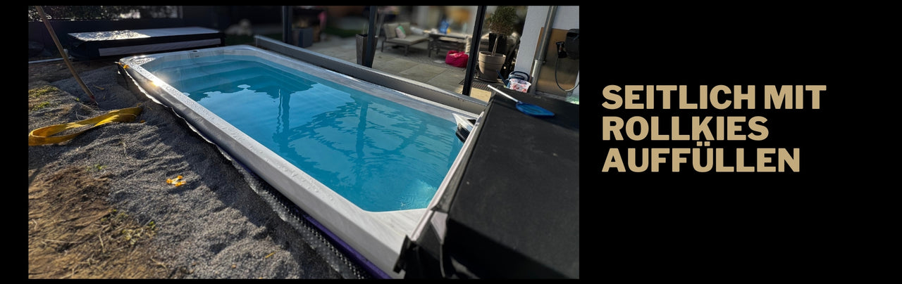  SwimSpa im Garten versenkt