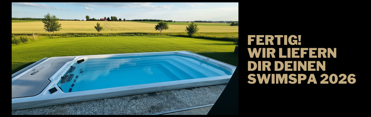  SwimSpa im Garten vollversenkt