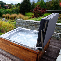 USSPA im Garten mit mechanischem Cover